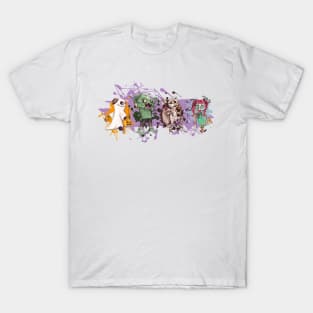 Watercolor Halloween Trick or Treaters T-Shirt